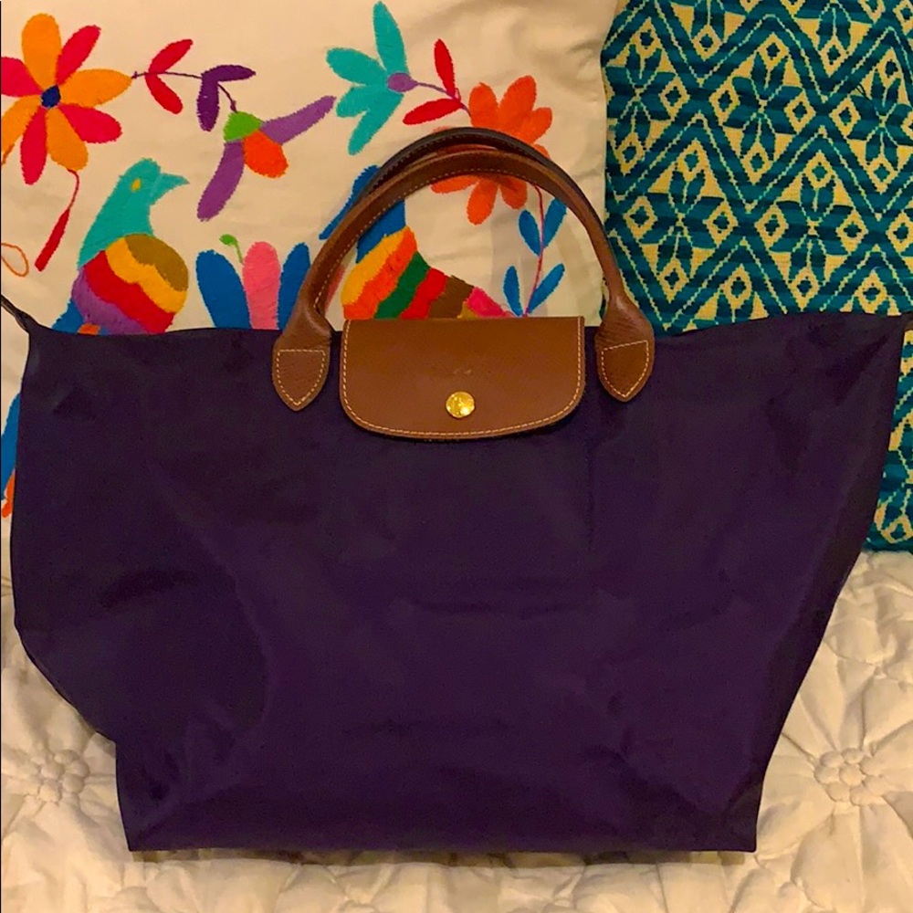 Longchamp navy Le Pliage (medium)